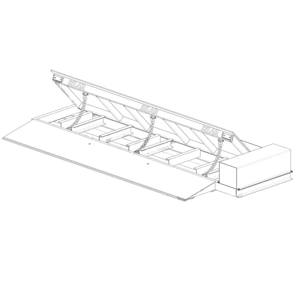 Дорожный блокиратор Silar ПЗП 3000ЭМН с боковым приводом, электромеханический накладной
