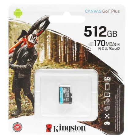 Карта памяти microSDXC UHS-I U3 Kingston Canvas Go 512 ГБ Карта памяти microSDXC UHS-I U3 Kingston Canvas Go 512 ГБ