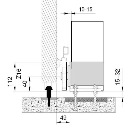 Привод для откатных ворот Doorhan SLIDING-800, 800 кг, интенсивность 50%