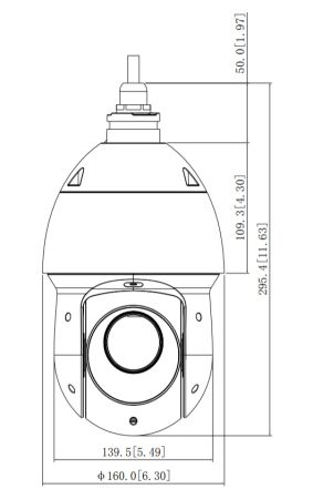 Скоростная PTZ видеокамера 2Мп Dahua DH-SD49225XA-HNR с оптическим 25x увеличением и ИИ