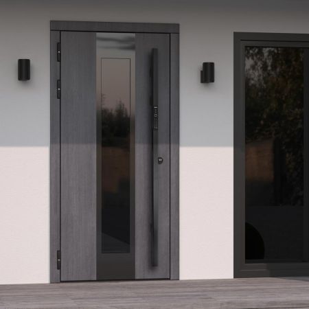 Электронный биометрический замок Sanyo D700 USmart Go с видеонаблюдением, ручка-штанга