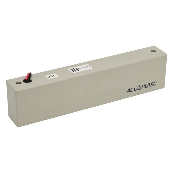 Электромагнитный замок AccordTec ML-350N с уголком, серый