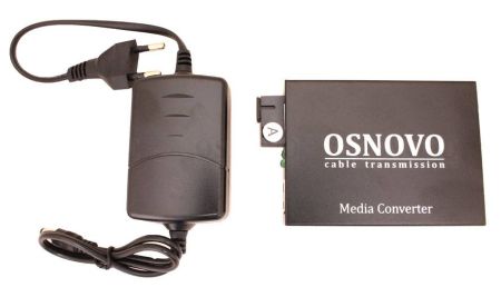 Оптический медиаконвертер Ethernet Osnovo OMC-100-21S5a до 20 км