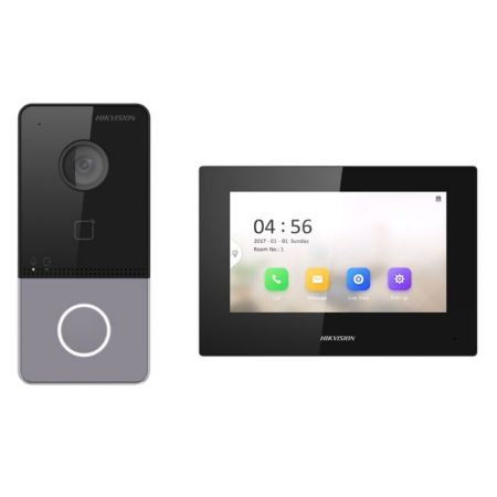 IP-комплект видеодомофонии HikVision DS-KIS605-P(C) с PoE и Wi-Fi