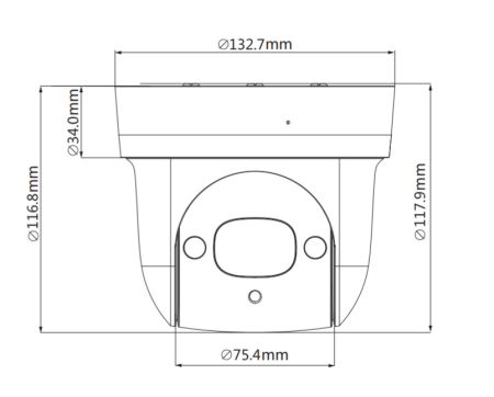 Скоростная PTZ видеокамера 2Мп Dahua DH-SD29204UE-GN-W с Wi-Fi и оптическим 4x увеличением