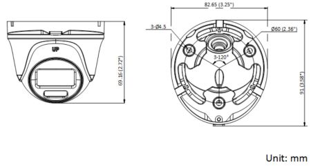 Уличная HD-TVI видеокамера 5Мп ColorVu HiWatch DS-T503L (3.6 мм)