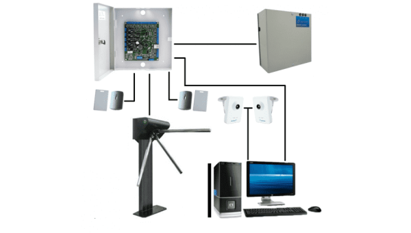 Система видеонаблюдения и контроля доступа на базе контроллера Gate (запись видео с точки прохода)