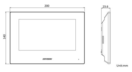 IP-видеодомофон 7″ HikVision DS-KH6320-LE1(B) с питанием по PoE