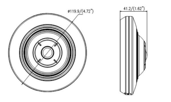 Купольная Fisheye IP-камера 3Мп HiWatch DS-I351 (1.16 мм)
