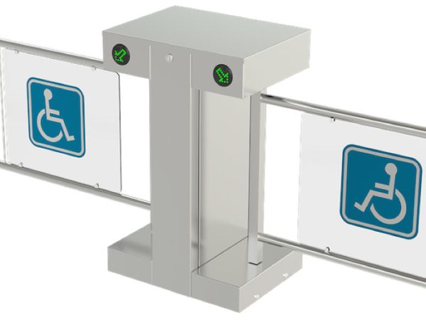 Турникет-калитка двухпроходная моторизованная Came SALOON 705 для маломобильных граждан