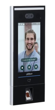 Биометрический терминал доступа AI Dahua DHI-ASI7214X с распознаванием лиц, отпечатков и УРВ