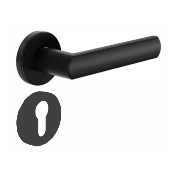 Комплект ручек dormakaba LUCE LC12Y с накладкой под евроцилиндр