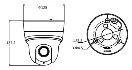 Скоростная поворотная IP-камера PTZ 2Мп HiWatch PTZ-N2204I-D3 (2.8-12 мм) c x4 оптическим зумом
