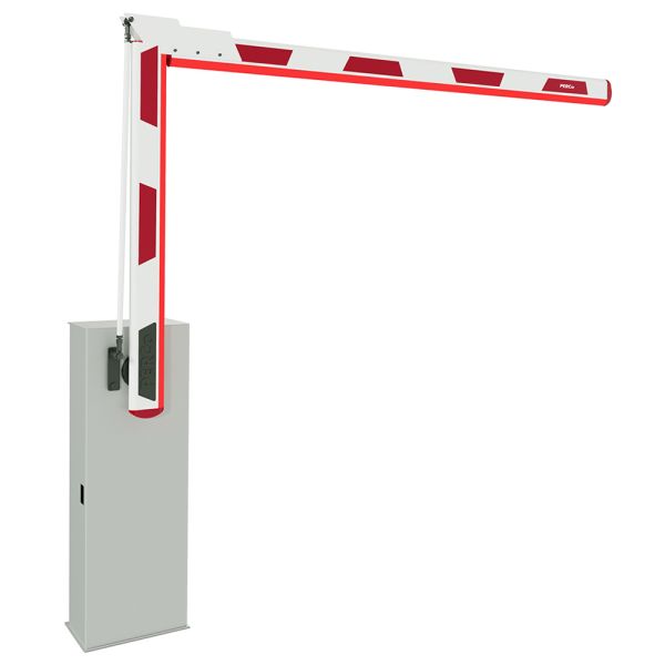 Шлагбаум автоматический PERCo GS14 со складной стрелой 4.3 м и встроенной системой обогрева