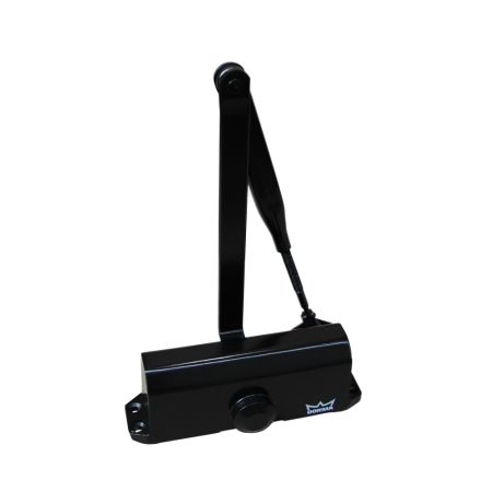 Доводчик дверной dormakaba TS77 EN3 c рычагом ФОП, серебро