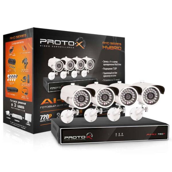 Комплект видеонаблюдения Proto-X Combo AHD-4W