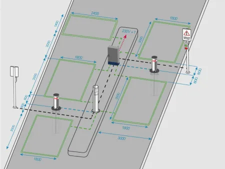 Гидравлический противотаранный боллард Блокпост К12 из нержавеющей стали