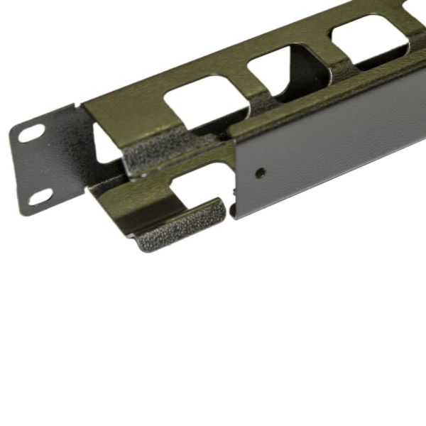 Кабельный организатор Hyperline CM-1U-ML-COV металлический, с крышкой 19", 1U