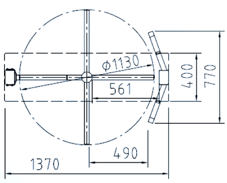 Полноростовой турникет dormakaba Kentaur FTS-L04