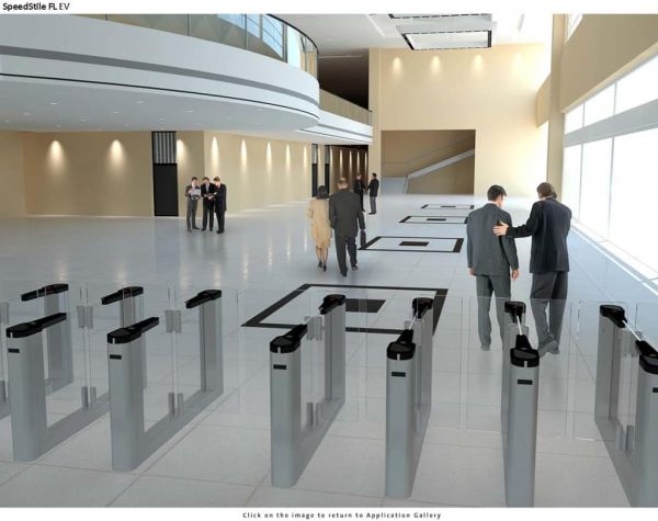 Автоматизированная проходная Gunnebo SpeedStile FL EV с корпусом 1500 мм