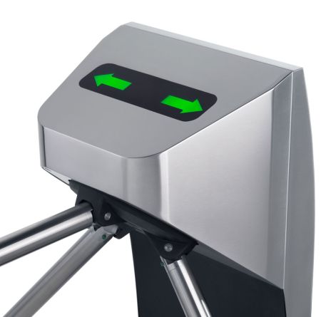 Турникет-трипод моторизованный PERCo TTR-10АB из нержавеющей стали, с автоматическими планками Антипаника