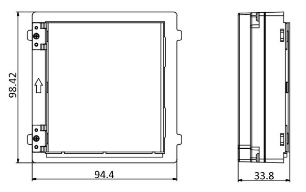 Модуль информации Hikvision DS-KD-INFO для вызывной панели