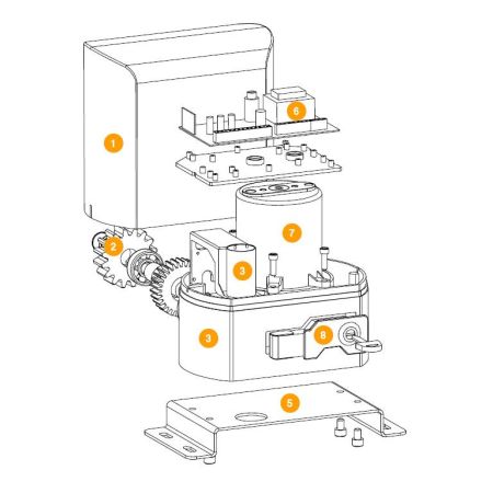 Привод для откатных ворот Doorhan SLIDING-800, 800 кг, интенсивность 50%
