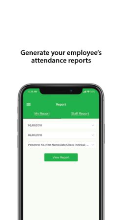 Мобильное приложение для учета рабочего времени ZKBioTime