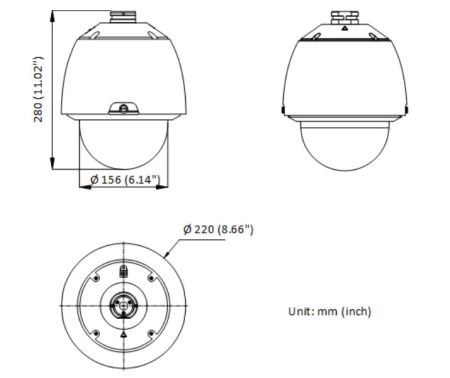 Скоростная уличная PTZ IP-видеокамера 2Мп HikVision DS-2DE5232W-AE(T5)