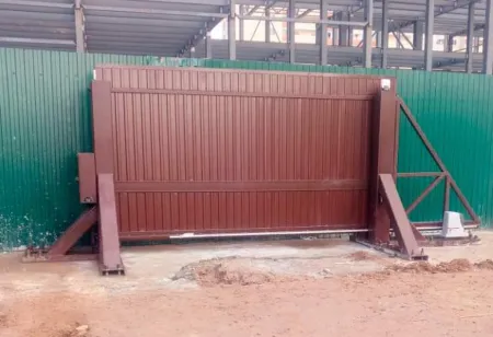 Противотаранные ворота ПВО-СБ 4000 откатные, электромеханические