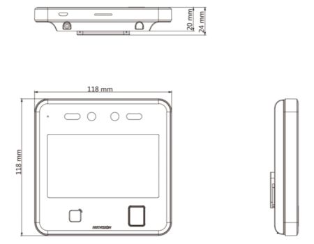 Биометрический терминал доступа HikVision DS-K1T642MF по распознаванию лиц
