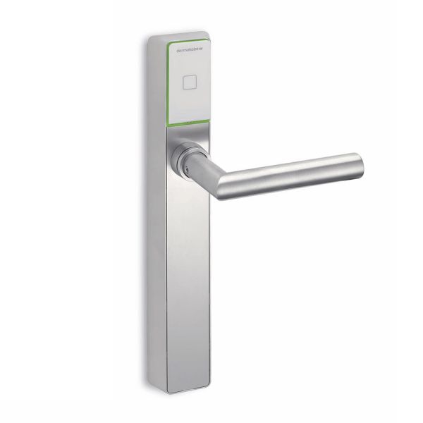 Электронный замок dormakaba c-lever pro (черный, узкий, offline, 92 мм, левый, ручки HA, шток 8 мм)