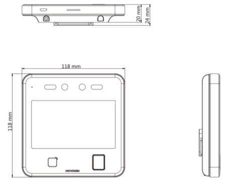 Биометрический терминал доступа HikVision DS-K1T642EFW по распознаванию лиц
