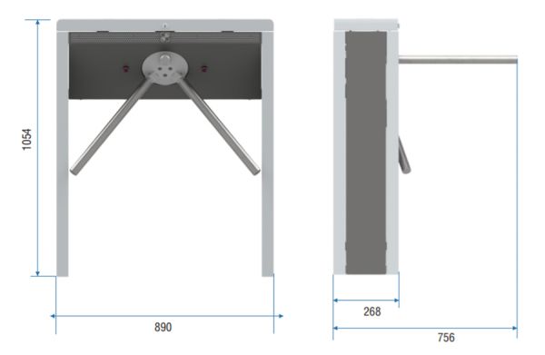 Тумбовый турникет-трипод Carddex STL-03 (без планок)