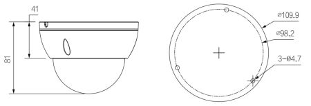 IP-видеокамера антивандальная 8Мп Dahua DH-IPC-HDBW1830EP-0280B-S6
