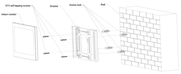 IP-видеодомофон сенсорный 10" Dahua DHI-VTH5341G-W