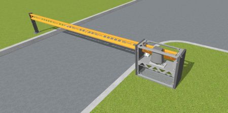 Тумба откатного механического шлагбаума Hurde Block-A10 (11-10)