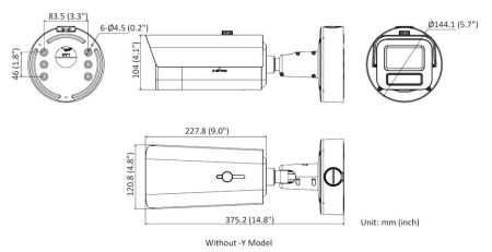 Антивандальная 4Мп DeepinView IP-камера HikVision iDS-2CD7A45G0-IZHS (4.7-118 мм) с ИК-подсветкой 200 м