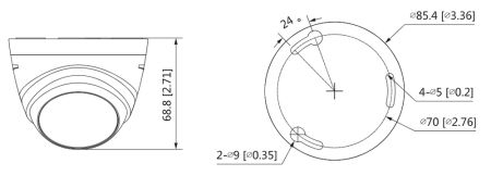HD-CVI видеокамера 5Мп Dahua DH-HAC-T1A51P-0360B-S2