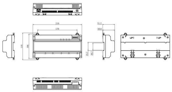 Сетевой контроллер доступа Dahua DHI-ASC2204B-S для 4 дверей