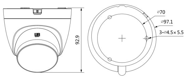 Уличная HD-CVI видеокамера Full-Color 2Мп Dahua DH-HAC-HDW1239TLQP-A-LED-0280B-S2