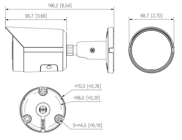 IP-видеокамера уличная 4Мп Dahua DH-IPC-HFW2449SP-S-LED-0360B