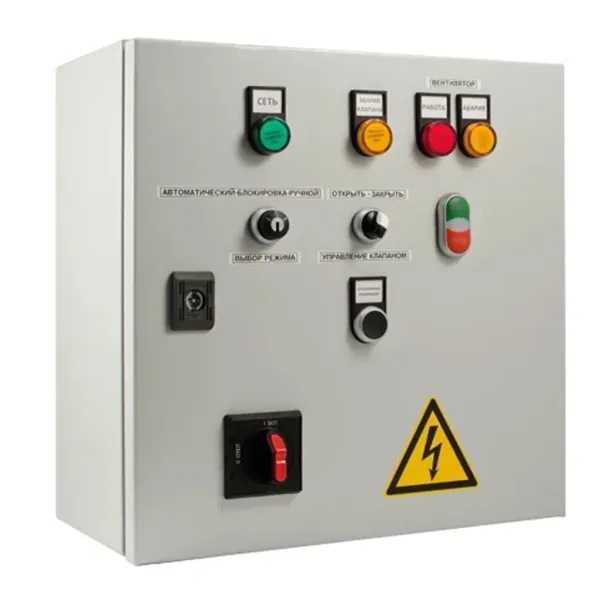 Шкаф управления Грантор АЭП40-006-54-11ВП1 для противопожарной вентиляции (3 х 380 В), 1 вентилятор,, 1 клапан, прямой пуск
