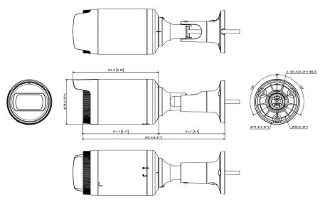 Уличная цилиндрическая IP-видеокамера 2Мп Wisenet LNO-6012R (2.8 мм)