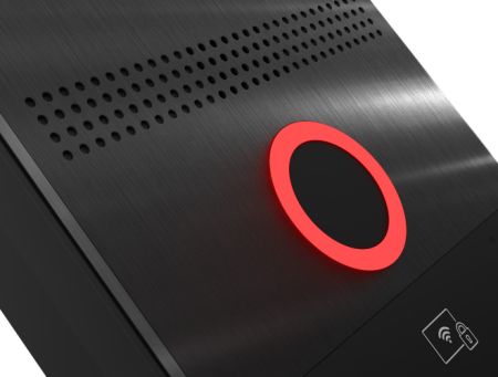 Вызывная видеопанель BAS-IP AV-08FB Black с распознаванием лиц