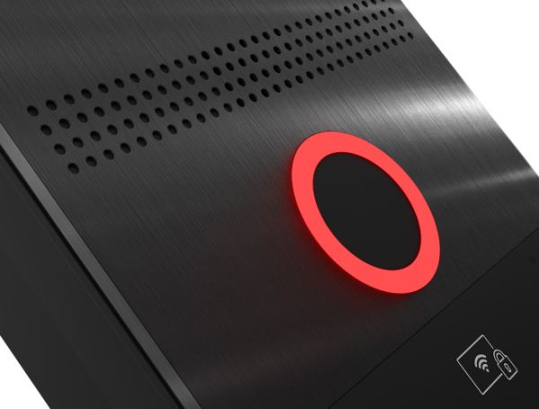 Вызывная видеопанель BAS-IP AV-08FB Black с распознаванием лиц