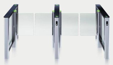 Турникет PERCo-ST-01 "Скоростной проход" с распашными створками PERCo-ATG-425 (ширина створки 425 мм)