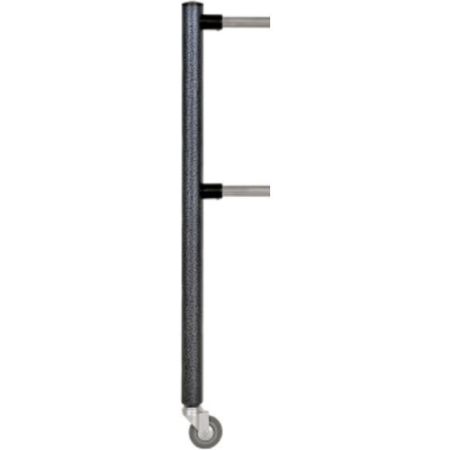 Стойка фиксатора колесная ограждения ОС2ак/2-1-у двухуровневая односторонняя усиленная крашеная