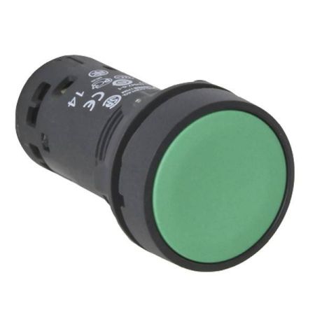 Кнопка Schneider Electric XB7NA35 c возвратом НО+НЗ 22 мм зеленая Кнопка Schneider Electric XB7NA35 c возвратом НО+НЗ 22 мм зеленая