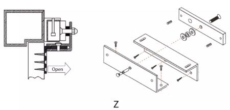 Монтажный кронштейн ZKTeco CM-180BZ Z-образный